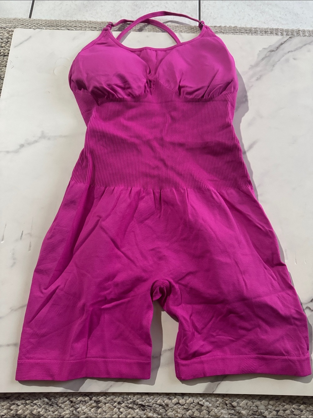 Women’s Fitted Magenta Active Romper